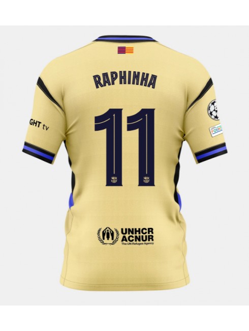 Barcelona Raphinha Belloli #11 Replika Borta Kläder 2025-26 Kortärmad Barcelona Raphinha Belloli #11 Replika Borta Kläder 2025-26 Kortärmad